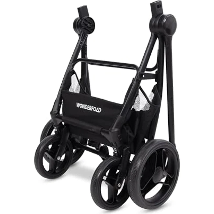 Wonderfold P3 Tier-Buggy Pet Stroller, Schwarz, Textil, 60x115x92 cm, für Haustiere unterwegs – Bild 5