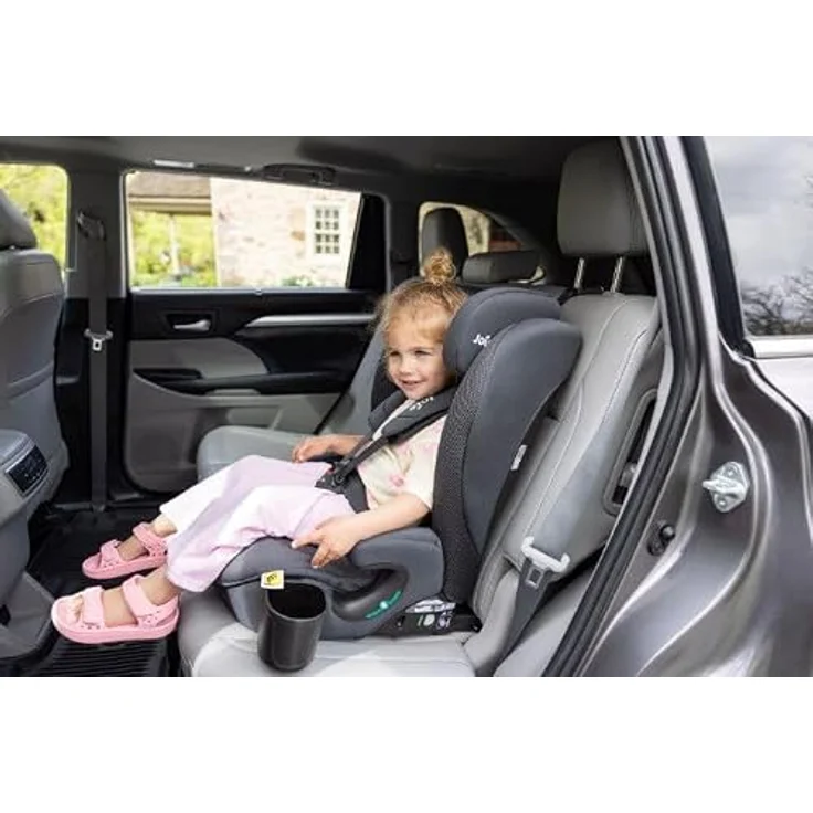 Joie i-Irvana Max, i-Size Kindersitz R129 (76-150 cm) mit ISOFIX, 5-Punkt-Gurt und 15-fach verstellbarer Kopfstütze, Mercury Mesh – Bild 7