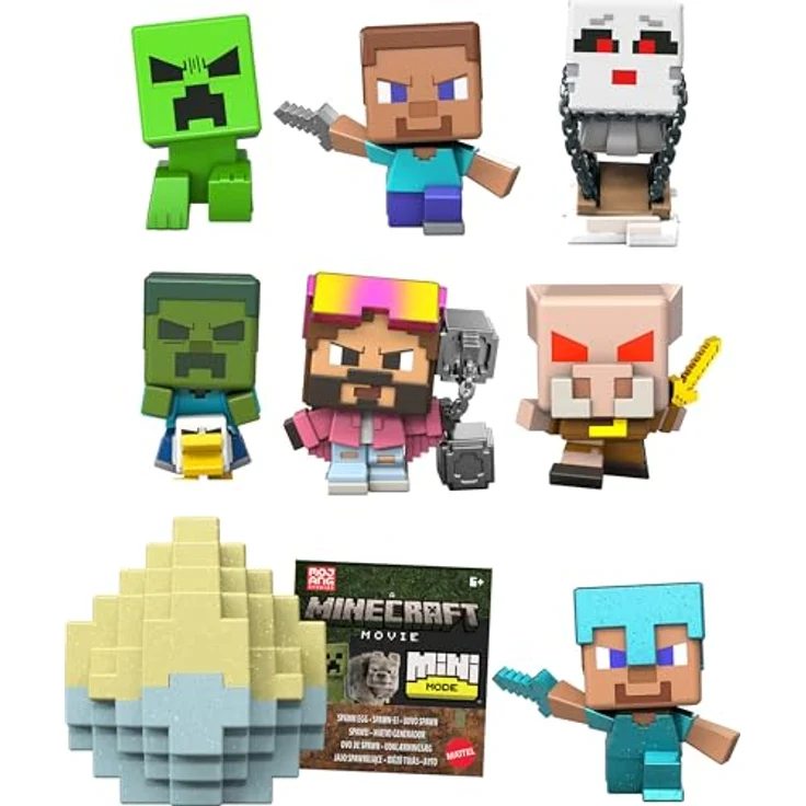 Minecraft ACTN FGRS MN SPN EGG, Sammelfigur Mini-Modus mit geheimnisvoller Pose, geeignet für Kinder ab 6 Jahren – Bild 1