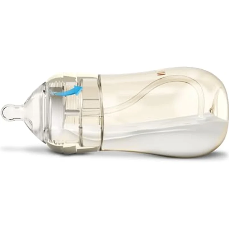 NENO Mio 6 m+ Babyflasche, 300 ml mit Haltegriffen, cremefarben, spülmaschinengeeignet – Bild 9