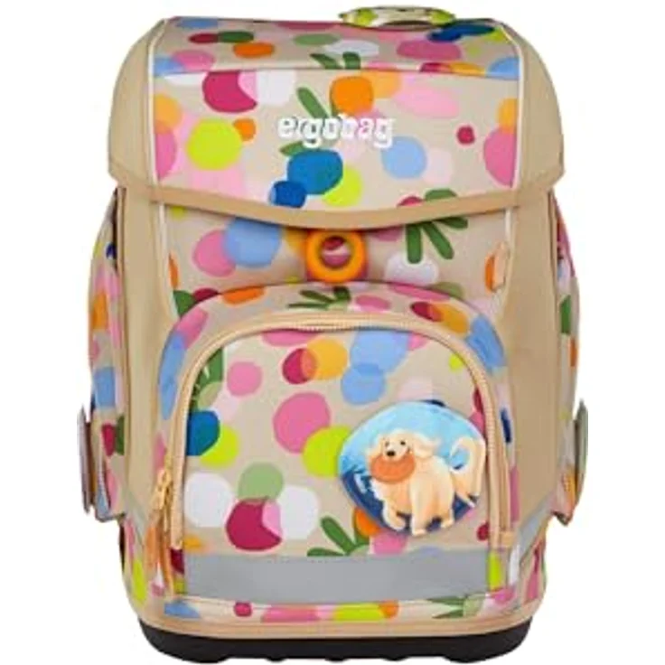 ergobag cubo Set, ergonomischer Schulrucksack 5-teilig mit höhenverstellbarem Tragesystem, reflektierenden Elementen und individualisierbaren Kletties, für 1. Klasse Grundschule, Mädchen und Jungen – Bild 2