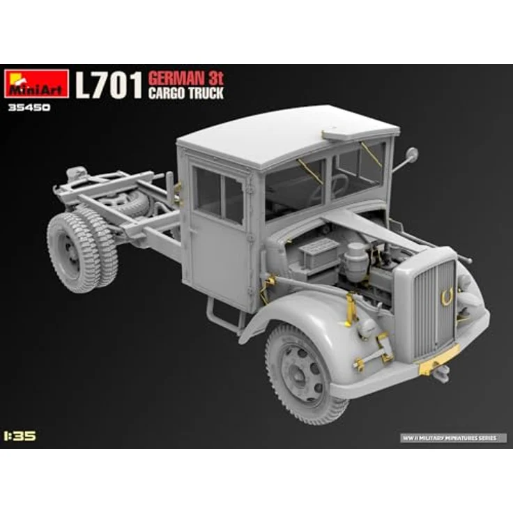 Mini art 1:35 L701 Dt. 3t Cargo Truck, Modellfahrzeug mit realistischen Details und variablen Ladeabdeckungen, fünf Varianten möglich – Bild 16