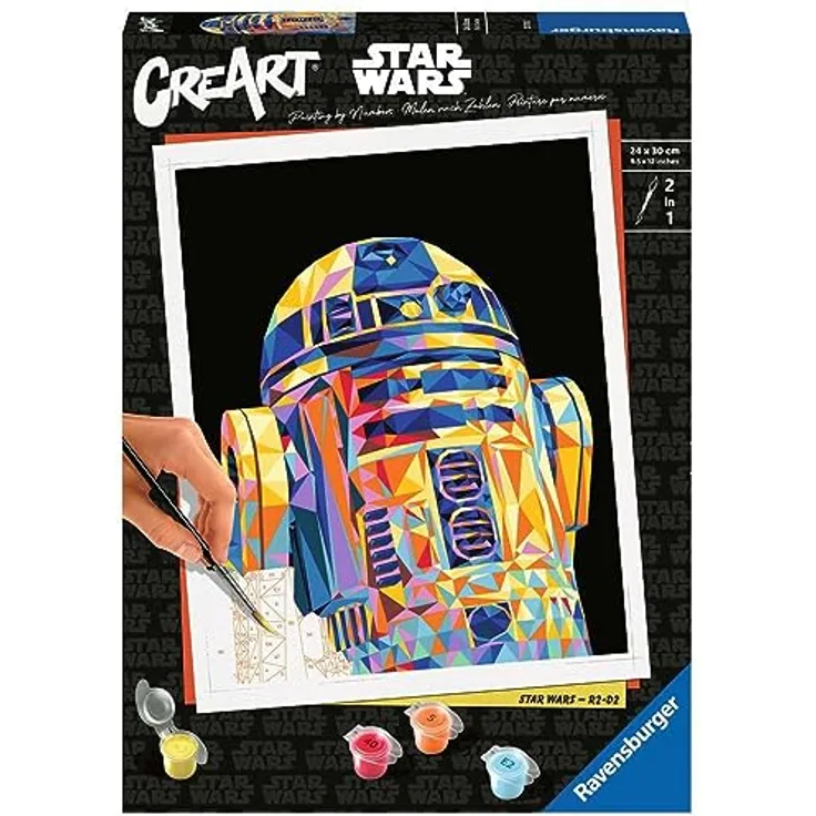 Ravensburger 23730 CreArt-Malen nach Zahlen 23730-Star Wars-R2-D2-ab 12 Jahren