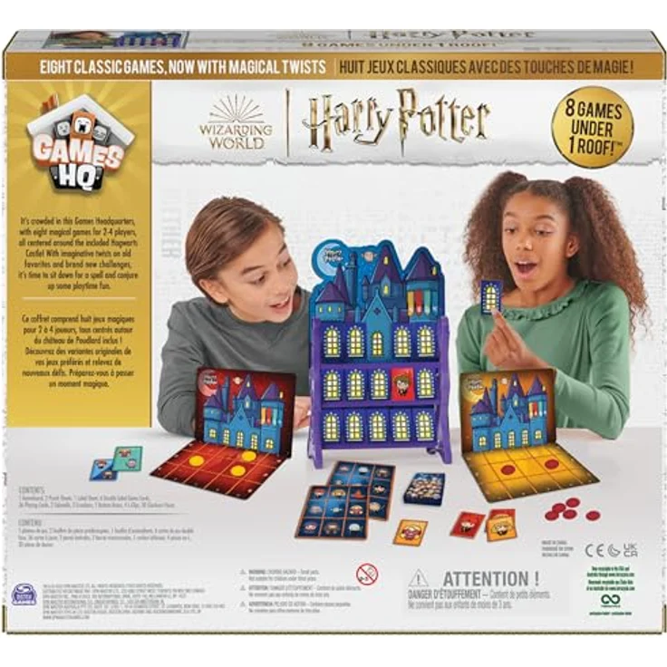 Spin Master Harry Potter Hogwarts Spielesammlung, 8 Brettspiele für 2-4 Spieler mit magischen Motiven und Klassikern – Bild 6