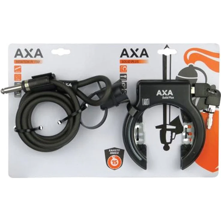 Axa Rahmenschloss Axa Solid Plus schwarz inkl. Newton PL150 – Bild 6