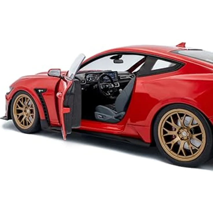 Solido 1:18 Shelby Mustang Super Snake Race, Spielzeugauto in rot – Bild 6