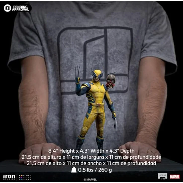 Iron Studios Deadpool 3 Art Scale Statue 1/10, Wolverine & Headpool, 22 cm, offiziell lizenziert aus Resin – Bild 8
