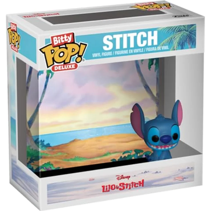 Funko Bitty POP! Deluxe: Stitch (Beach) - Sammelbare Vinylfigur, 9,5 cm hoch, ideales Geschenk für Disney: Lilo & Stitch-Fans, robustes Vinyl, offizielles Merchandise – Bild 1