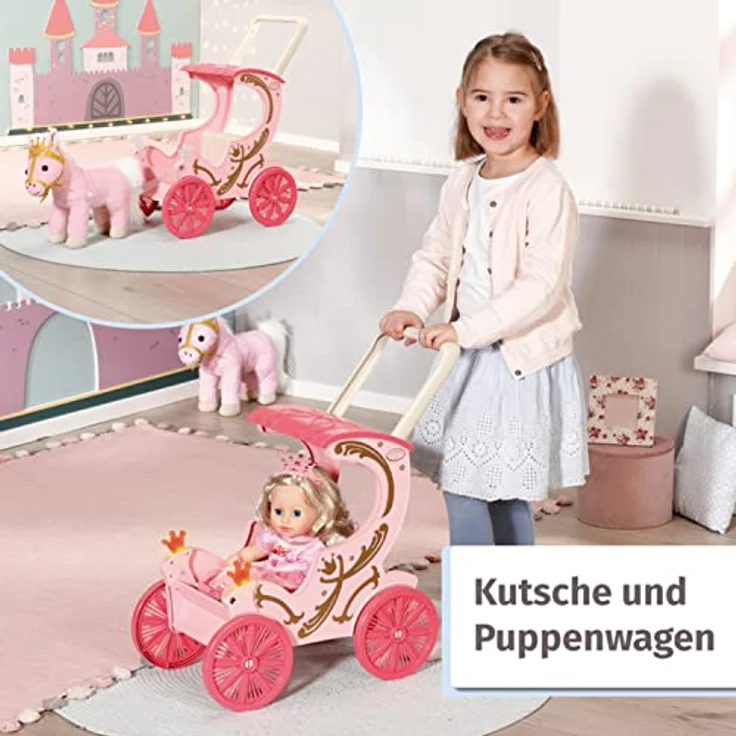 Baby Annabell Little Sweet Carriage & Pony Puppenwagen 1 Jahr Batterien erforderlich – Bild 3