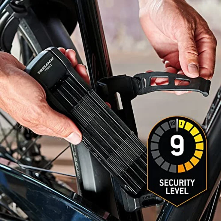 Trelock Unisex – Erwachsene Faltschloss-2232032008 Faltschloss, Schwarz, One Size – Bild 4