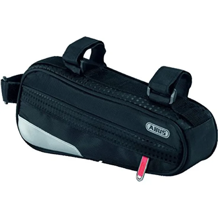 ABUS Fahrradtasche Oryde ST 2200 - Rahmentasche mit Klettbandverschluss - 255 mm x 50 mm - 1,2 Liter Fassungsvermögen, Schwarz