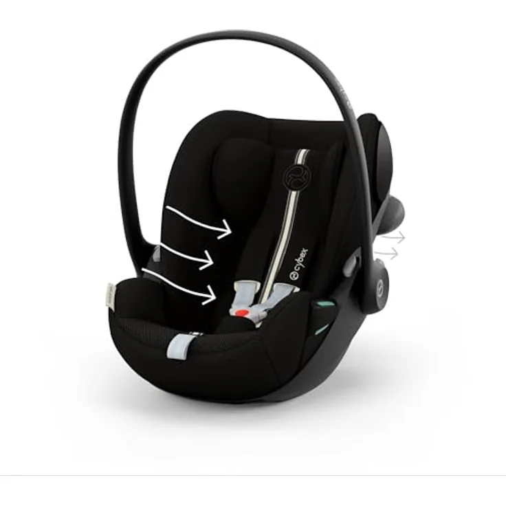 Cybex Cloud G3 i-Size Plus Babyschale, sicherer Transport für 0-13 kg, Moon Black – Bild 7