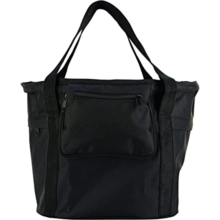 Prophete Fahrradkorb City mit Textilummantelung, inkl. E-BIKE Halter, für Lenkerbefestigung, Farbe: schwarz – Bild 3