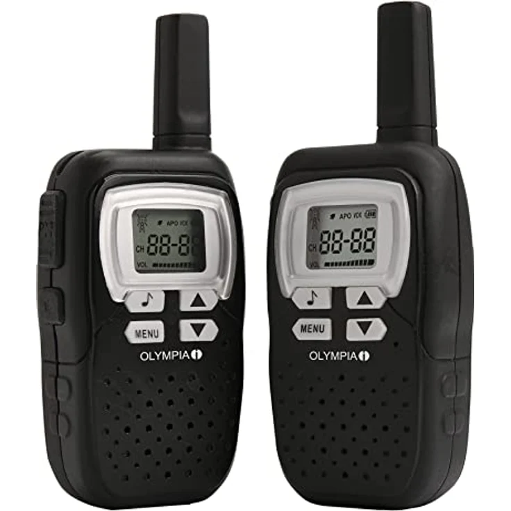 Olympia PMR 1208 Walkie Talkie Spechfunkgerät schwarz Handfunkgeräte bis zu 8 Km Reichweite – Bild 3