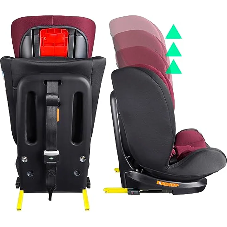 XOMAX Autokindersitz Selena, mit 360° Drehfunktion, Isofix, 5-Punkt-Gurt, 4 Farben verfügbar – Bild 6