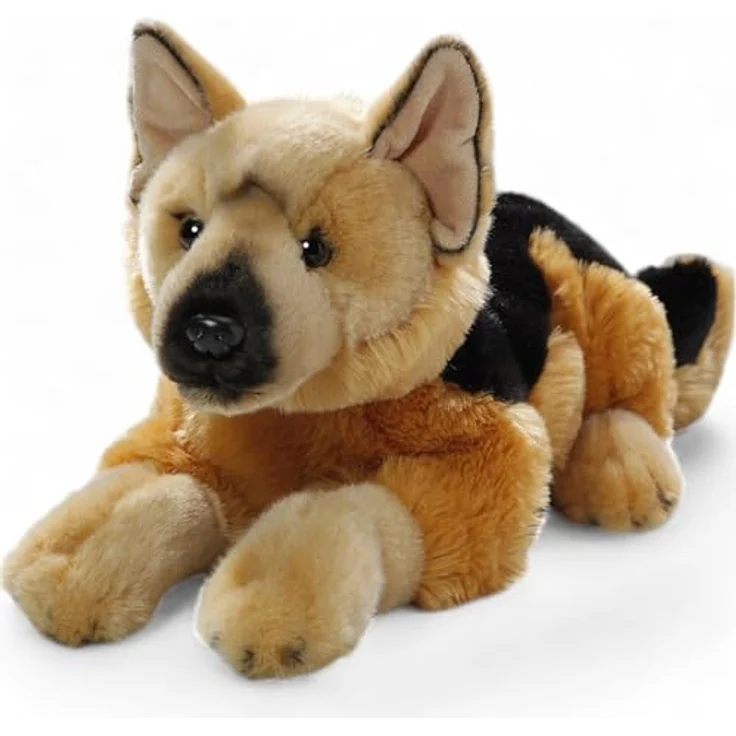 Carl Dick Schäferhund, Hund, Plüschtier, Kuscheltier ca. 42cm 3473, rötlich braun mit Schwarz, handgefertigt aus Deutschland – Bild 3