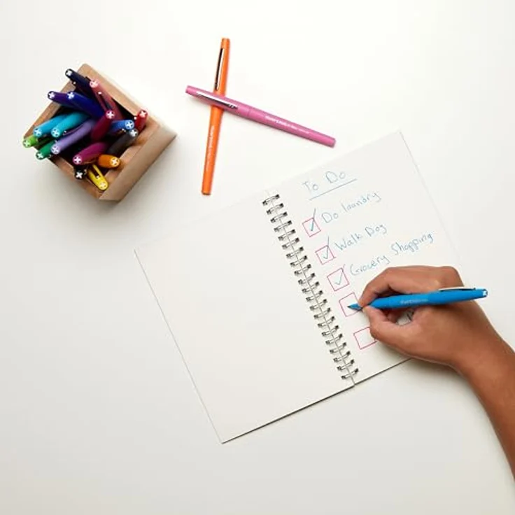 Paper Mate Flair Orig FTP, Gelschreiber mit feiner Spitze, 36 Stück, schwarz – Bild 8