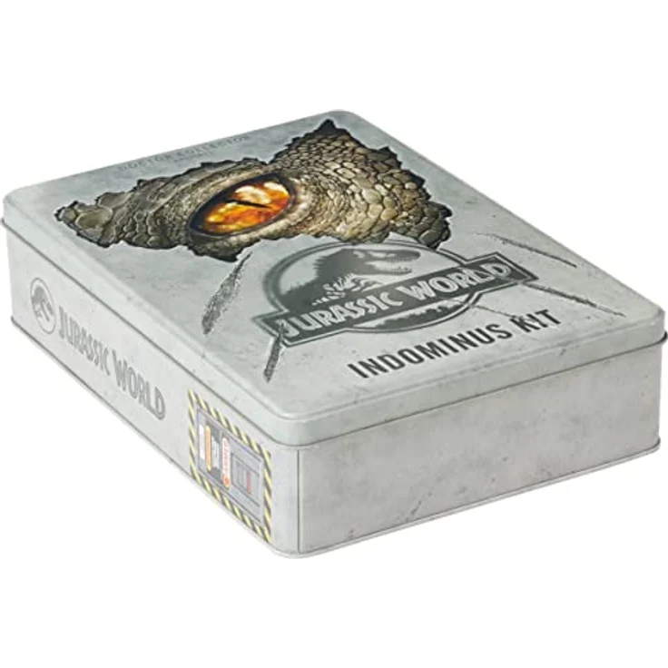 Doctor Collector Jurassic World - Indominus Kit - Experimentierkasten in Metallbox XL mit Official Guide, VIP Pass und Metallschild – Bild 3