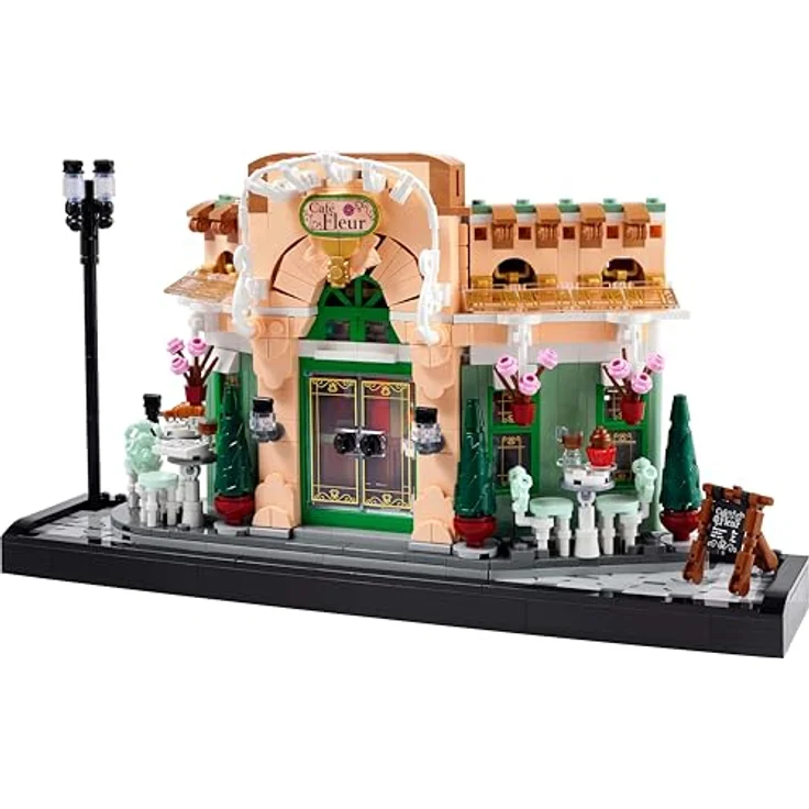 LEGO Icons 10362 Französisches Café Bausatz, 1.101 Teile, Detailreiches Modell eines französischen Bistros – Bild 4