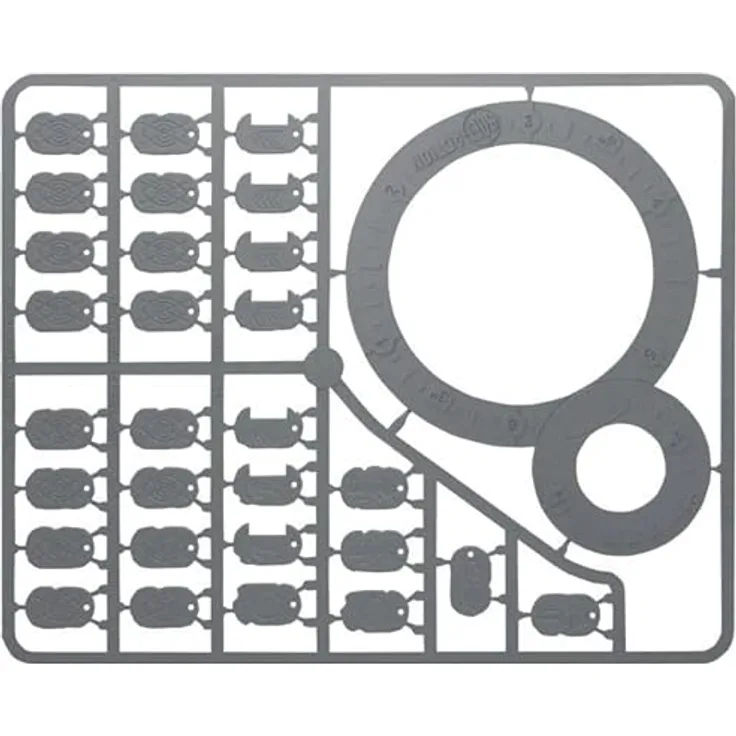 Warlord Games 409000001 Zubehör, Mehrfarbig Bolt Action 2 Templates - EN