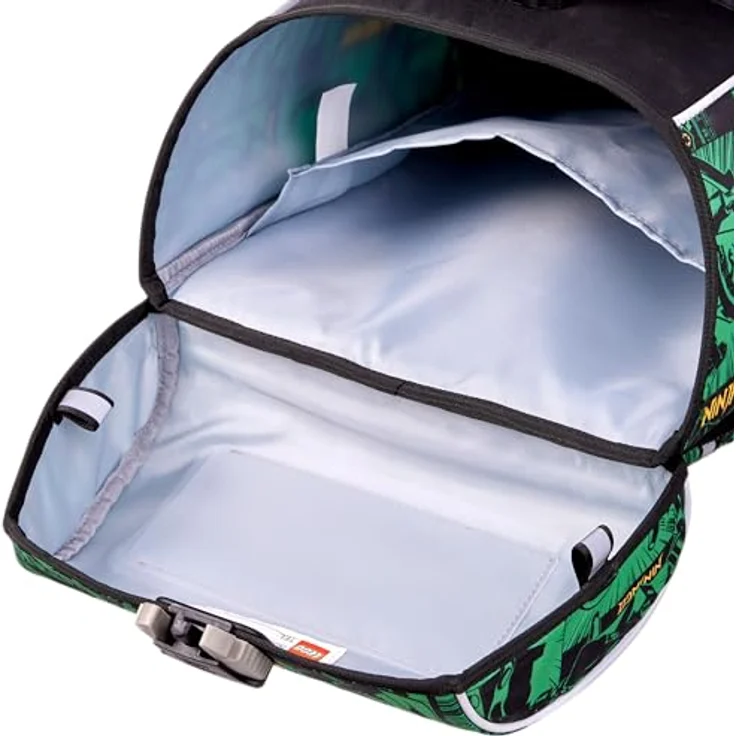 SKANDO BAGS Lego NINJAGO Schulranzen-Set - 6-teiliges Komplettpaket, CE-zertifiziertes Federmäppchen, Grün – Bild 4