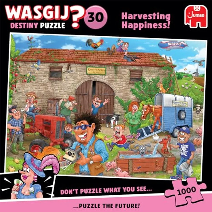 Wasgij Destiny 30, Glück Ernte!, 1000 Teile Puzzle für Erwachsene, umweltfreundlich, 68 x 49 cm – Bild 4