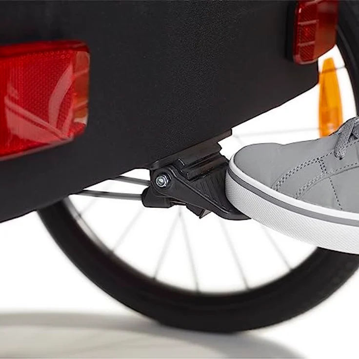 Polisport Fahrradkinderanhänger Trailer + Stroller 75102120, 2-in-1 mit Buggyfunktion, faltbar, für 1-2 Kinder, Sicherheitsmerkmale und Wasserabweisendes Gewebe – Bild 7