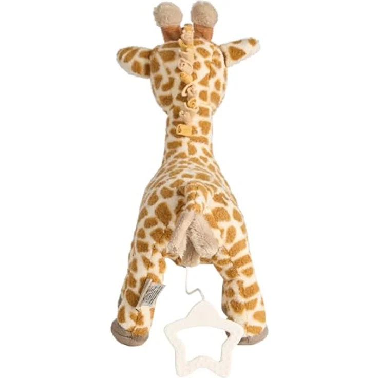 Sterntaler Spieluhr M GIRAFFE Kaya, Waschbare Einschlafhilfe mit Brahm's Wiegelied und Sternengriff aus weichem Flausch – Bild 3