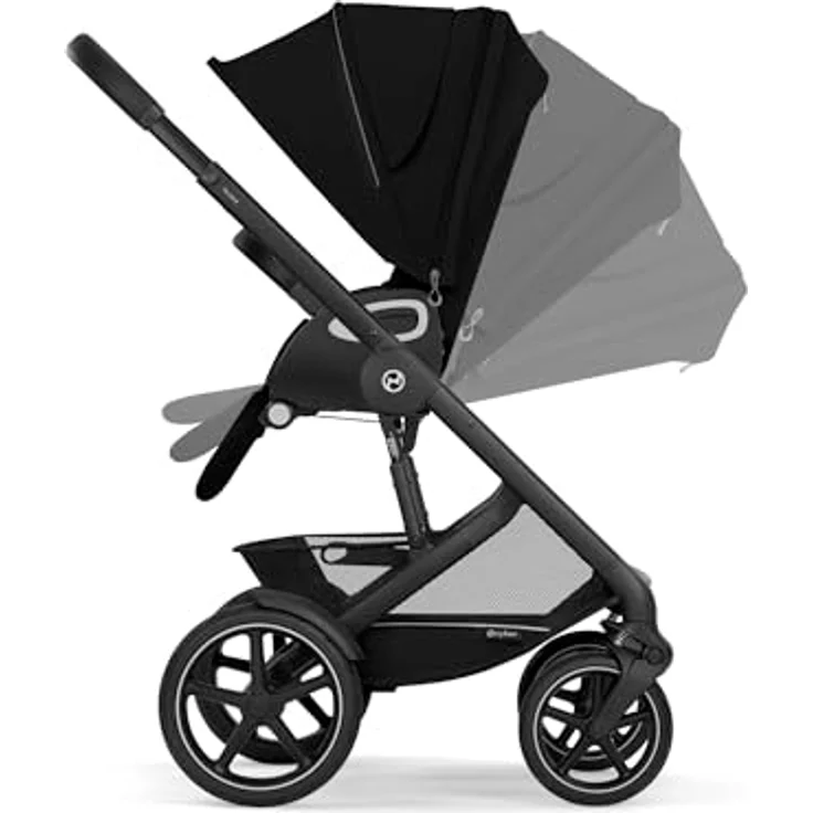 Cybex Talos S Lux, All-Terrain Kinderwagen mit pannensicheren Rädern und fortschrittlicher Federung, Moon Black – Bild 11