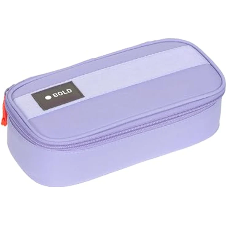 LÄSSIG Bold Schlampermäppchen/Stiftemäppchen/Federmäppchen School Spacy Pencil Case Bold Lavender, aus 100 % recyceltem Polyester, nachhaltig & robust – Bild 1