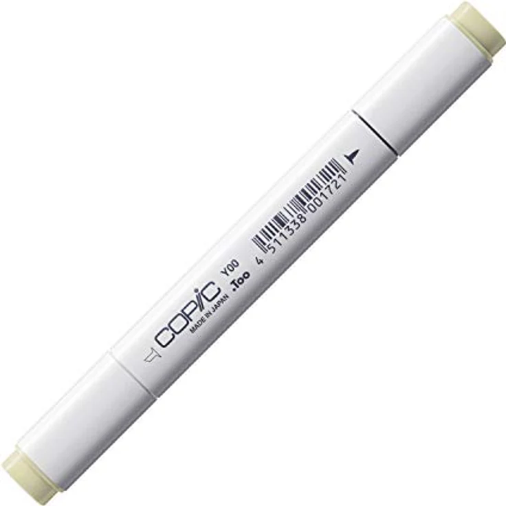 Copic Classic Marker Typ Y - 00, Barium Yellow, professioneller Layoutmarker mit breiter und feiner Spitze, schnelltrocknend und wischfest – Bild 1