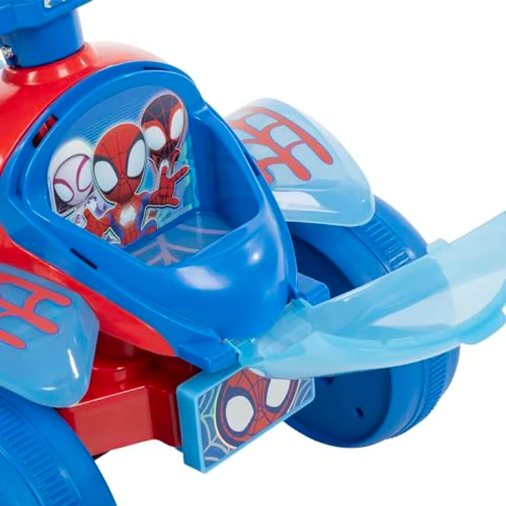 Huffy Spidey Mini Quad, Kinderelektroauto mit Marvel Spidey Motiv, 2,5 km/h, rot – Bild 8