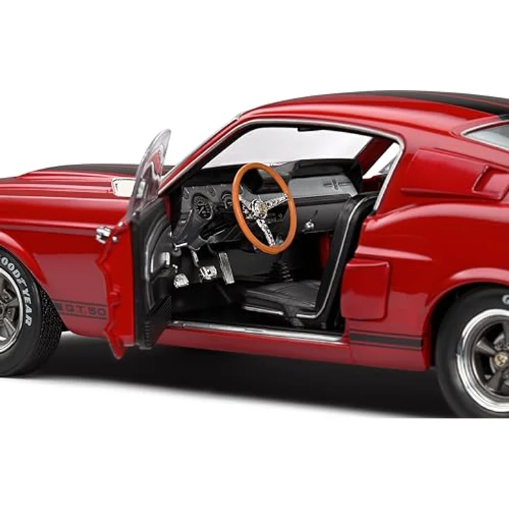 Solido Shelby GT500, 1:18 Modellfahrzeug aus Die-cast mit Fensterkarton und stabilem Kunststoffsockel – Bild 6