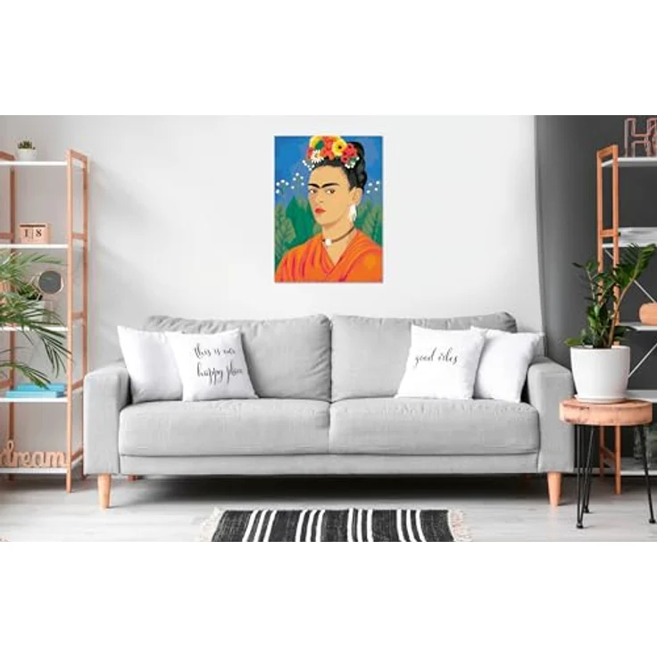 Ravensburger CreArt - Malen nach Zahlen 25525 - Frida Kahlo, Leinwand 30x40 cm, inklusive Acrylfarben und Pinseln, für Erwachsene ab 14 Jahren – Bild 3