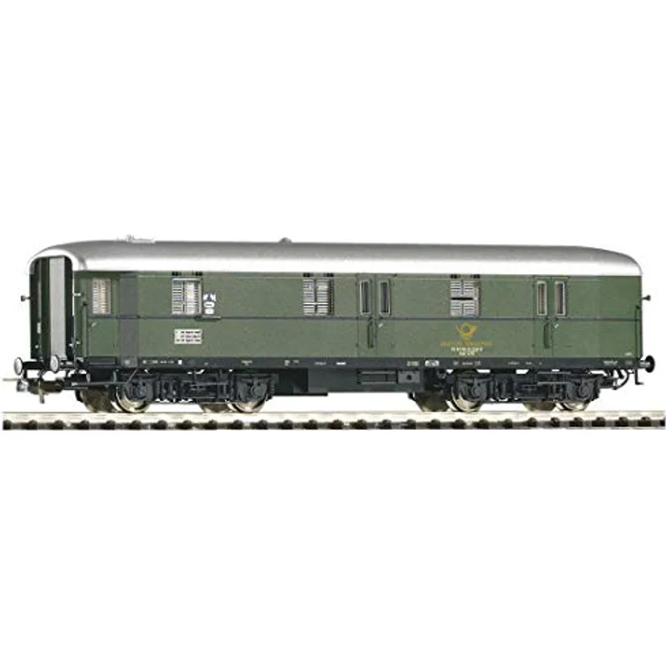 Piko H0 53229 H0 Postwagen Post-a/15 der DBP Epoche IV, Modelleisenbahn-Wagen mit NEM-Kupplungsschacht und Kurzkupplungs-Kinematik – Bild 2