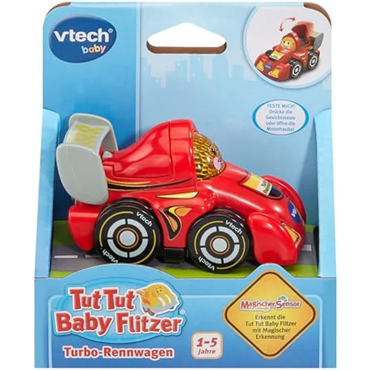 Vtech® Tut Tut Baby Flitzer - Turbo-Rennwagen mit Licht und Sound, inkl. Demobatterien – Bild 3