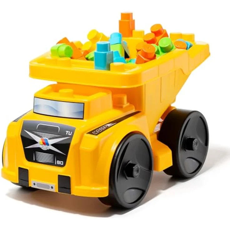 M MOLTO Muldenkipper für Kinder mit 20 Blöcken, pädagogisches Spielzeug-LKW aus robusten Materialien, ab 12 Monaten – Bild 1