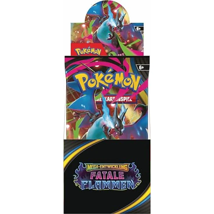 Pokémon Pokémon-Sammelkartenspiel: Boosterpack-Display Mega-Entwicklung – Fatale Flammen, 18 Boosterpacks mit verschiedenen Karten – Bild 5