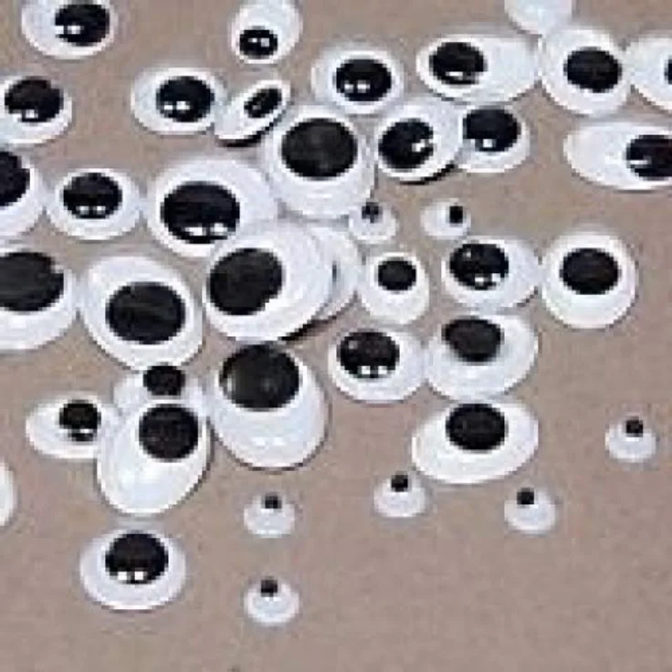Wackelaugen 15 mm 6 er oval