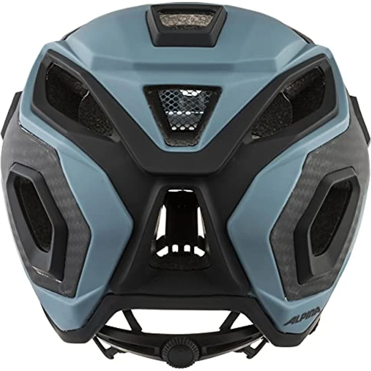 ALPINA ROOTAGE - Extrem Robuster, Carbonfaser-Verstärkter Enduro & Trail Fahrradhelm Mit Kühlenden Polstern Für Erwachsene, dirt-blue matt, 52-57 cm – Bild 2