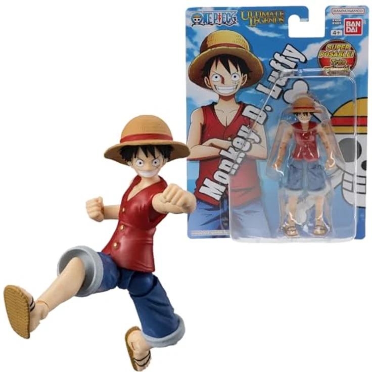 BANDAI Ultimate Legends One Piece Actionfigur 12 cm, Gelenkige Monkey D. Luffy Figur für Kinder ab 4 Jahren - Offizielle Lizenz - VE91031 – Bild 2