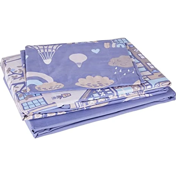 Pierre Cardin Bettbezug Globos (90), Kinderbettwäsche aus Polycotton, Blau