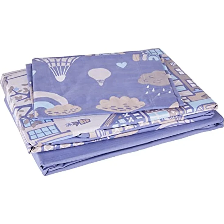 Pierre Cardin Bettbezug Globos (90), Kinderbettwäsche aus Polycotton, Blau – Bild 1