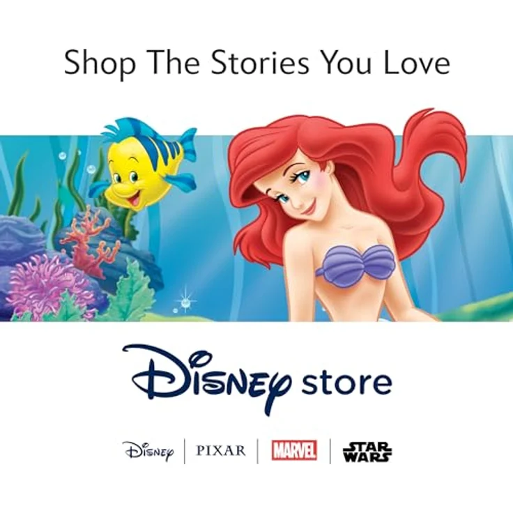 Disney Store Fabius Kuscheltier, mittel, 34,5 cm, mit gestickten Details und schimmernder Oberfläche, geeignet ab 0 Jahren, aus Arielle, die Meerjungfrau – Bild 5