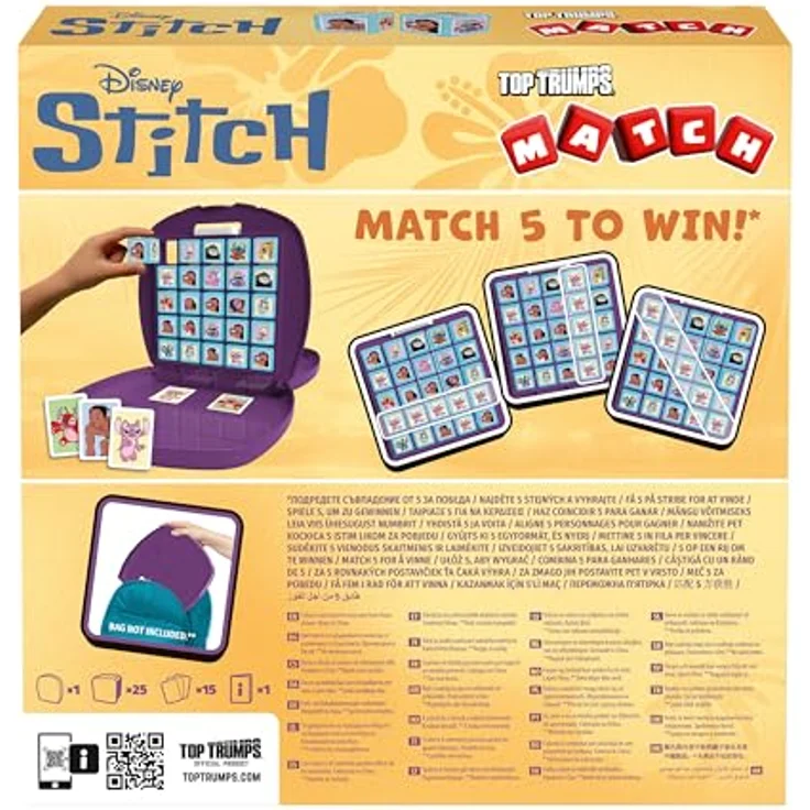 Winning Moves Top Trumps Match Stitch Edition, Brettspiel für 2+ Spieler ab 4 Jahren mit Lilo & Stitch Charakteren, multilingual im praktischen Koffer – Bild 3