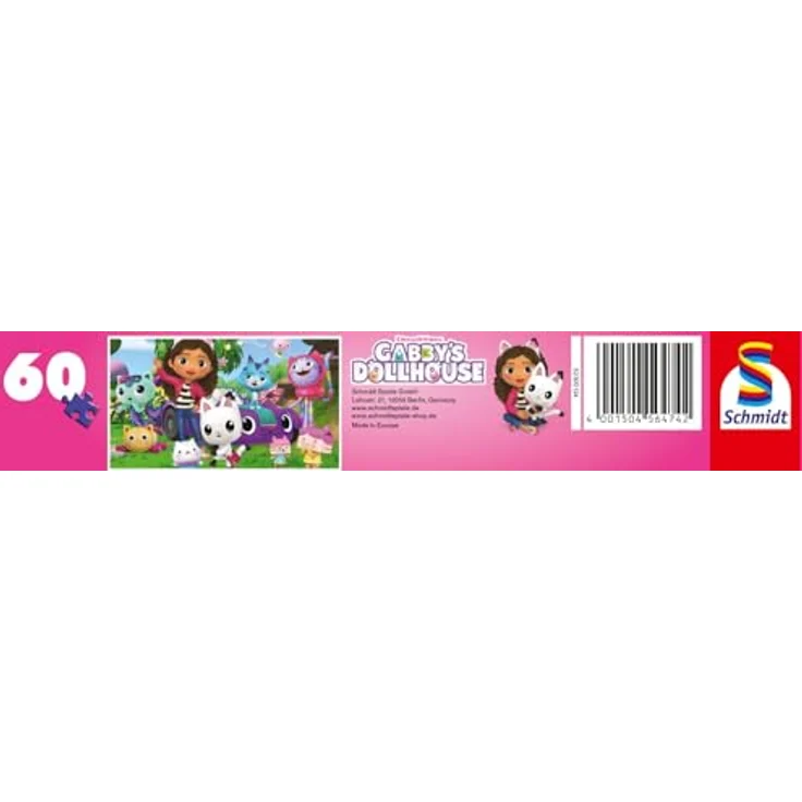 Schmidt Spiele 56474 Glitzerpuzzle, Fröhliche Freunde, 60 Teile Kinderpuzzle – Bild 2