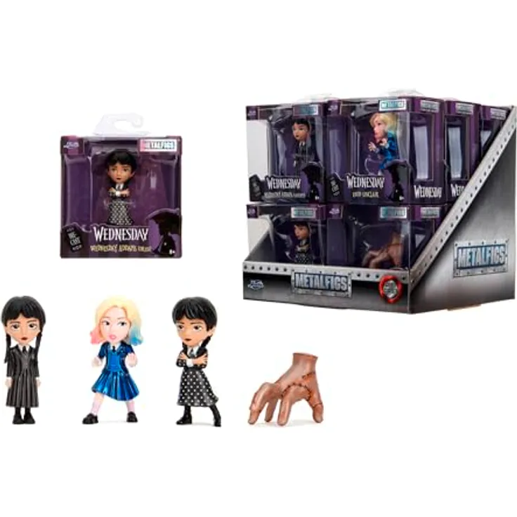 Jada Toys Wednesday Figur (1 Stück) - Metall Sammelfigur, Auswahl aus 4 Varianten, 6,5cm