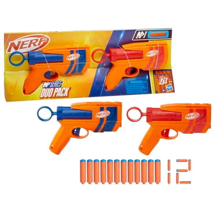 NERF N Series Duo Pack Dart-Blaster, 2 Blaster mit 12 N1 Darts, große Reichweite und Präzision, Outdoorspielzeug für Kinder ab 8 Jahren – Bild 2