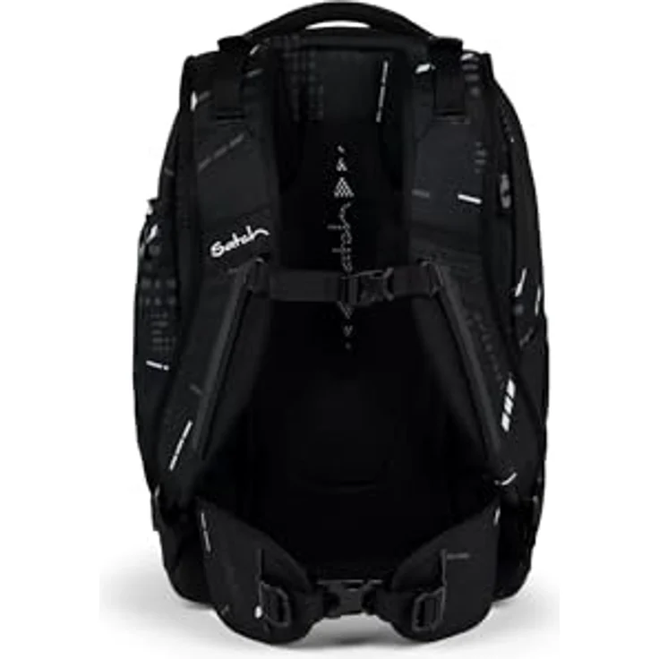 Satch Schulrucksack Match Reflective Style 2024, Polyester aus recycelten PET-Flaschen, erweiterbar auf 35 Liter, schwarz – Bild 6