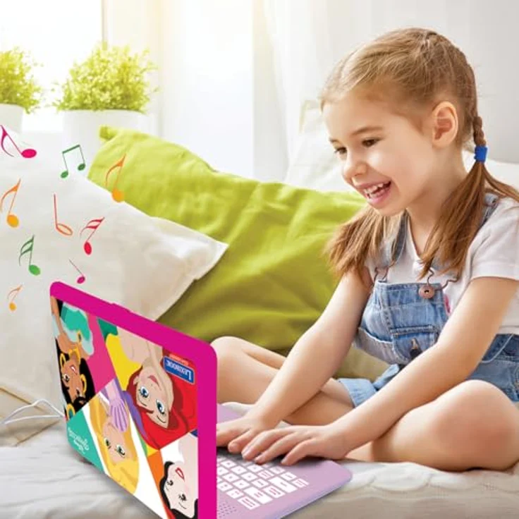 Lexibook Disney Prinzessin Lerncomputer, zweisprachiges pädagogisches Laptop mit 124 Aktivitäten in Französisch und Englisch – Bild 3